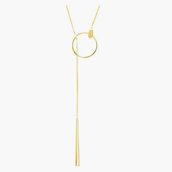 Kendra Scott Gold Tegan Y Necklace - Picture 1 of 11